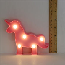 Load image into Gallery viewer, Cartoon Night Lights Unicorn/Flamingo/Cactus/Pineapple/Cloud/Star/Shell/Heart LED Table Lamp