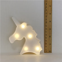 Load image into Gallery viewer, Cartoon Night Lights Unicorn/Flamingo/Cactus/Pineapple/Cloud/Star/Shell/Heart LED Table Lamp