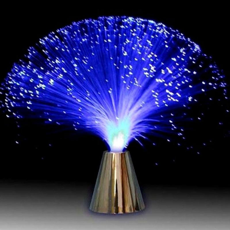 Multicolor LED Fiber Optic Light Night Lamp Holiday Christmas Wedding Home